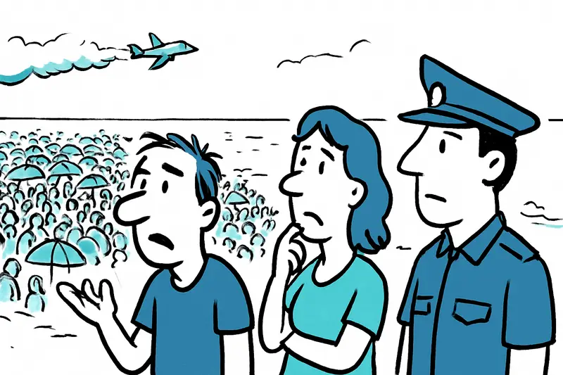 8000 Menschen in Santa Ponsa: Wer denkt an Sicherheit, Verkehr und Umwelt bei Mallorcas Himmelsspektakeln?