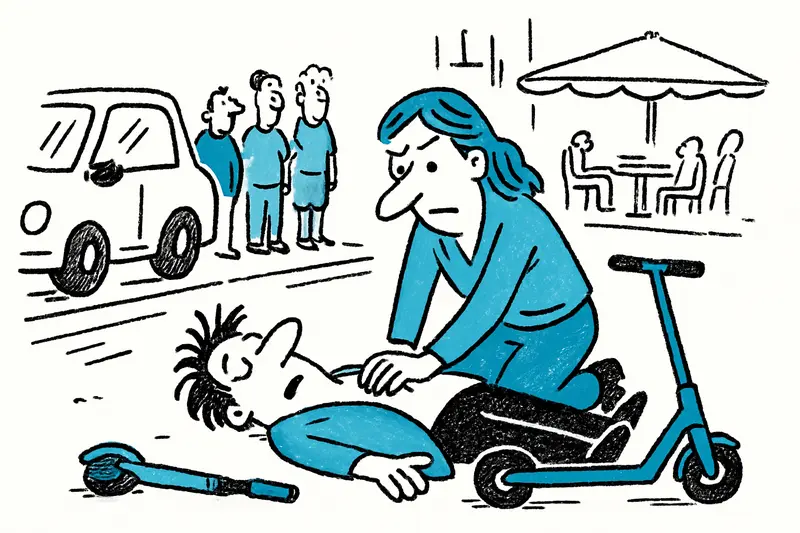 Ärztin außer Dienst bringt E‑Scooter-Fahrer in Palma zurück ins Bewusstsein