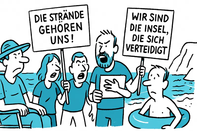Aktivisten stören Luxusruhe: Wer darf sich eine Bucht aneignen?