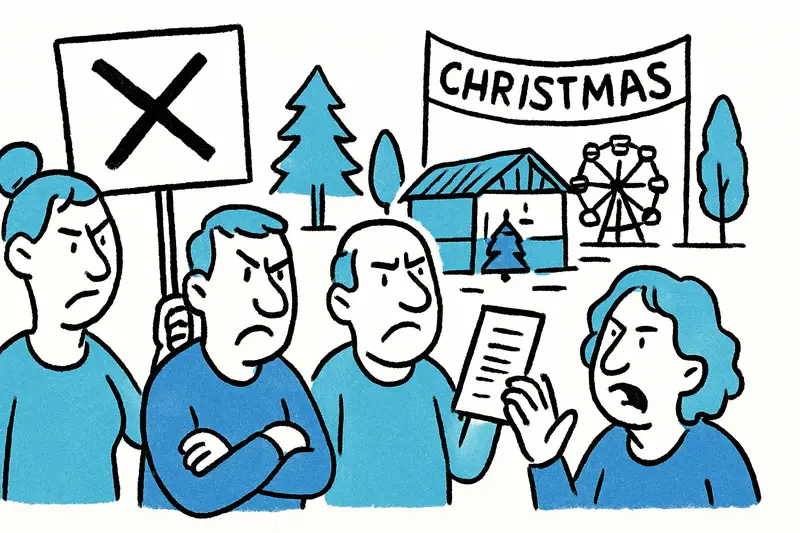 Anwohner protestieren gegen Weihnachtsmarkt im Park Sa Feixina