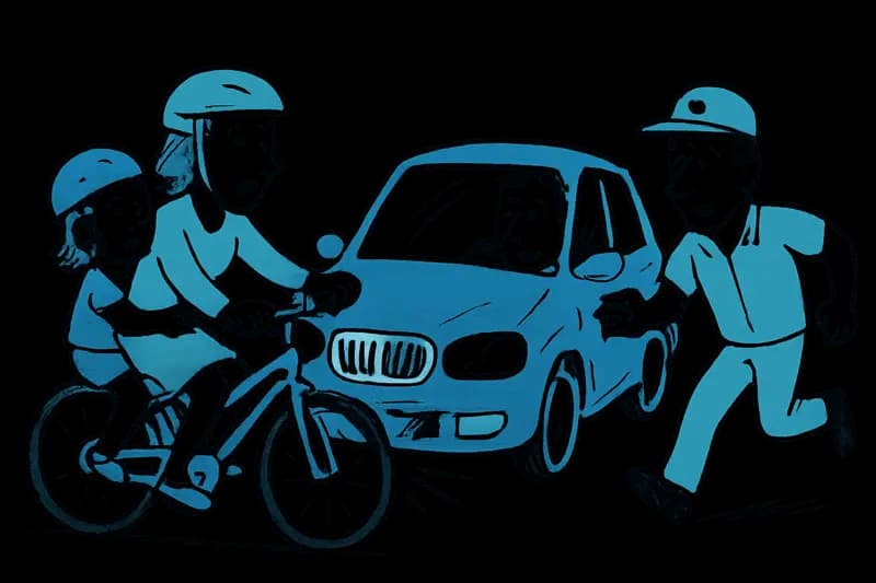 Autounfall auf der MA‑1: Mutter und Tochter auf dem Fahrrad von Landsmann erfasst – Wer schützt Radfahrende hier?