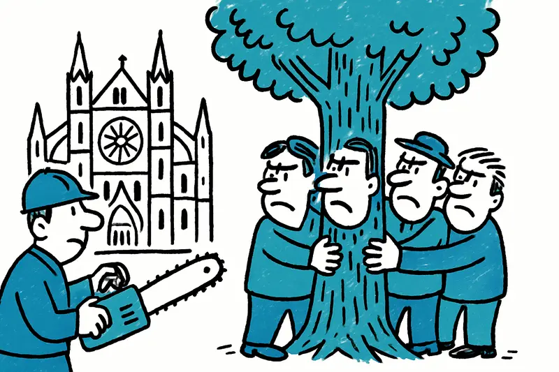 Bäume vor der Kathedrale: Gericht erlaubt Fällung – War das die einzige Lösung?
