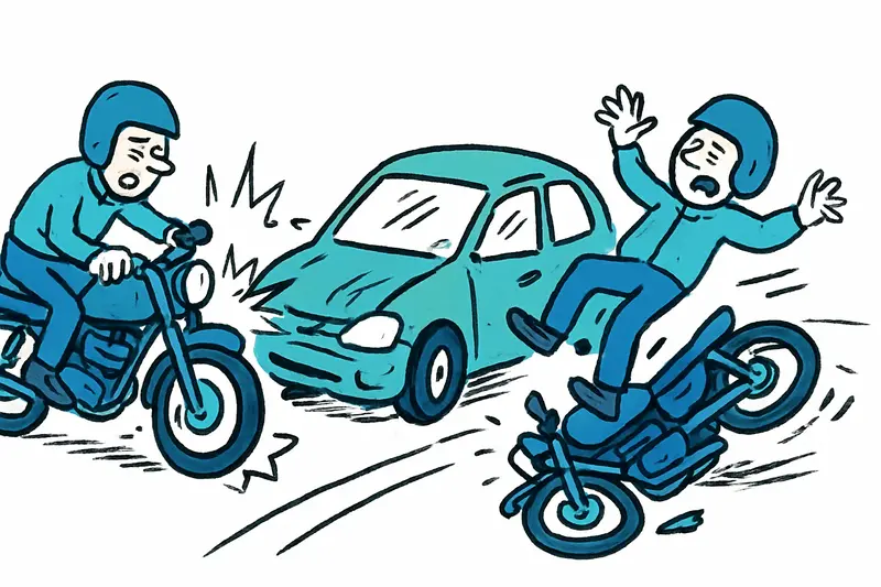 Mit voller Wucht gegen Auto: Zwei Biker auf MA-3100 verletzt – was hier fehlt und wie wir solche Unfälle vermeiden können