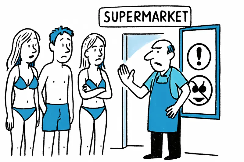 Bikinis im Mercadona: Wer bestimmt, was im Supermarkt erlaubt ist?