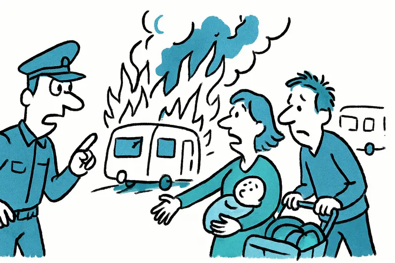 Feuer auf dem Son-Hugo-Parkplatz: War es Brandstiftung – und wer schützt die Wohnmobilgemeinschaft?