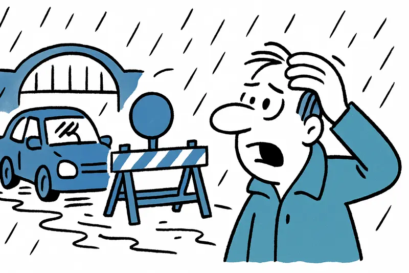 Brückensperrung bei Regen: Warum die MA-1 Richtung Andratx zusammenbricht — ein Reality-Check