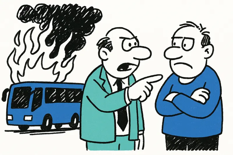 Bus in Flammen auf der Vía de Cintura bei Son Hugo: Wer trägt die Verantwortung?