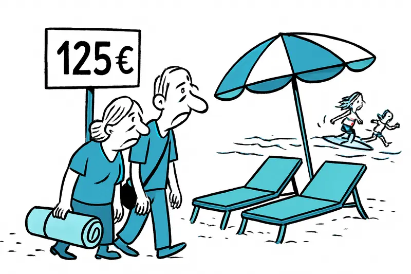 125 Euro für zwei Liegen: Wenn Strandkomfort das Gemeingut verdrängt