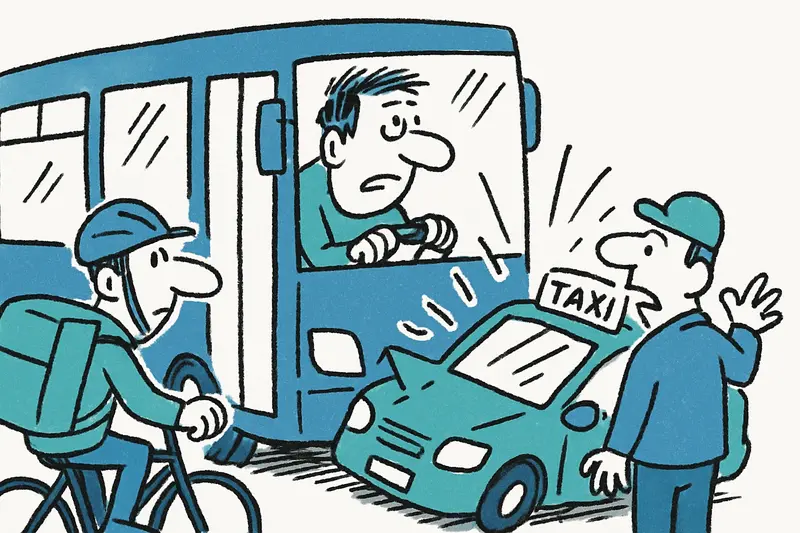 Chaos an der Plaça d'Espanya: Warum ein Bus ein Taxi rammte — und was jetzt fehlt