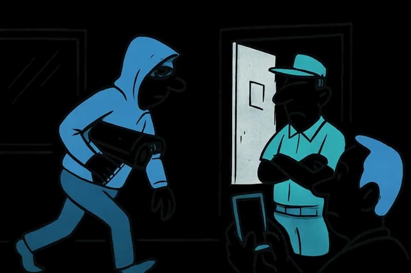 Dieb nimmt Salonsicherheit mit – und entwendet ausgerechnet die Kamera