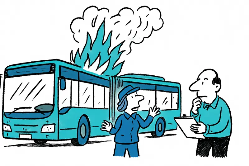 EMT-Gelenkbus fängt auf der Ma‑1 Feuer: Wartungsfragen nach nächtlicher Panne bei Bendinat