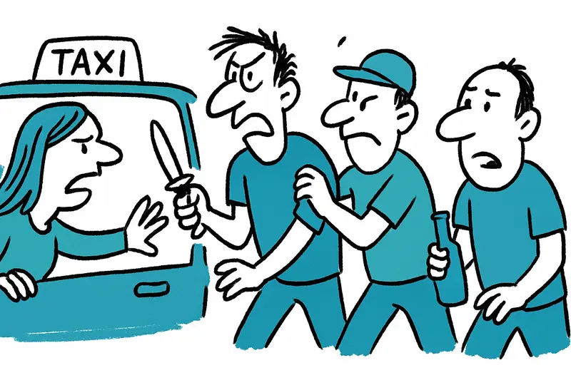 Eskalation im Taxi: Messer, Alkohol und geplatzte Sicherheit auf Ibiza