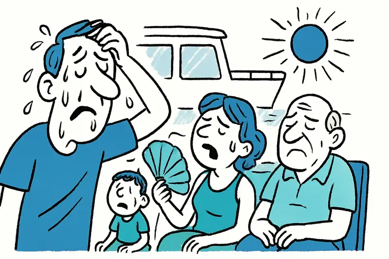 Sieben Stunden in der Hitze: Was passiert, wenn die Klimaanlage auf der Fähre versagt?