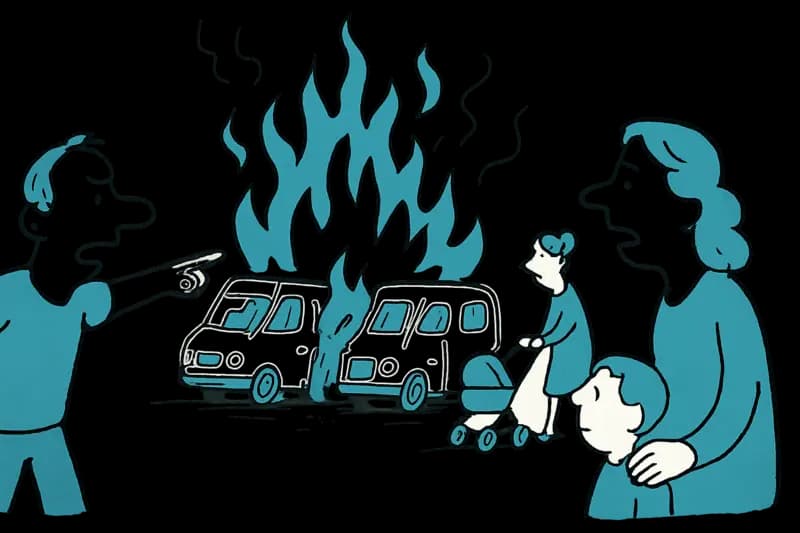 Feuer auf dem Son-Hugo-Parkplatz: Wenn ein Nachbarschaftsstreit zur Brandkatastrophe wird