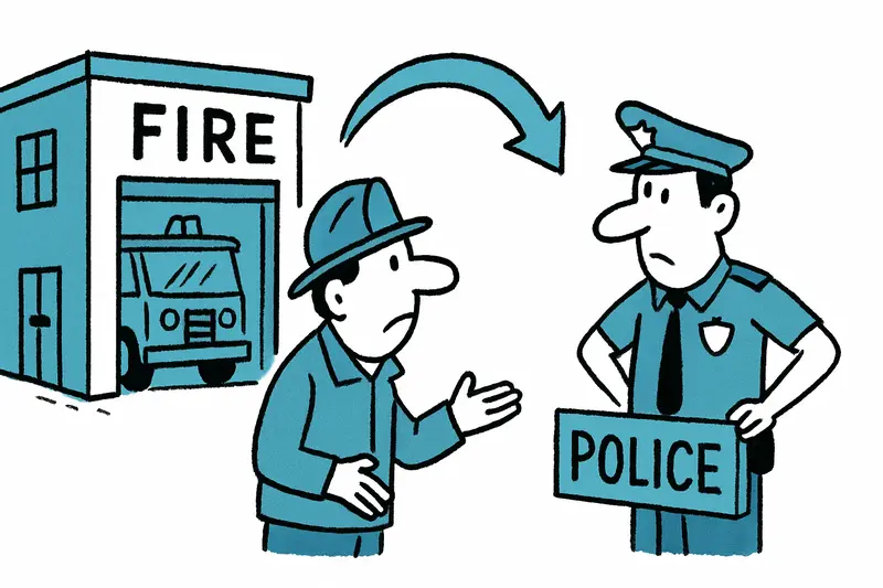Aus Feuerwehrwache wird Polizeirevier: Ein Schritt — aber welcher?