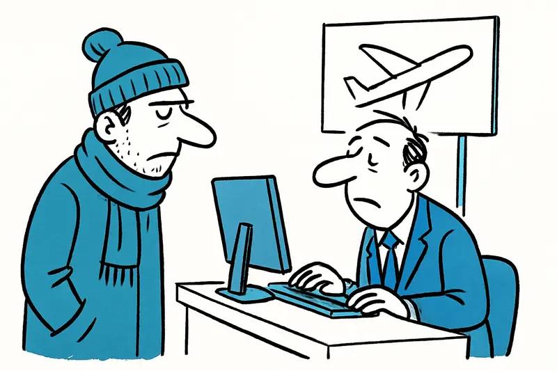 Kalt am Schalter: Warum Mitarbeiter am Flughafen Palma im Jackett arbeiten müssen