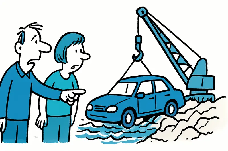 Gestohlen und im Meer versenkt: Mietwagen vor Son Verí geborgen — Wer zahlt den Preis?