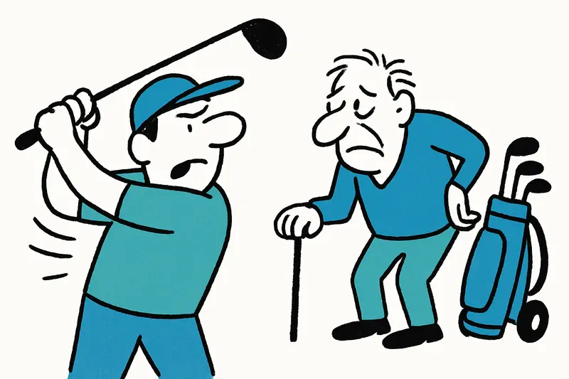 Gesund golfen: Wann der Schwung zur Falle wird und wie man ihn entschärft