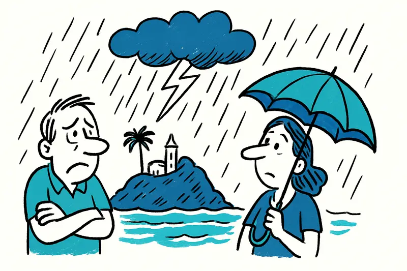 Gewitter kühlen die Insel — aber das ist nur der Anfang