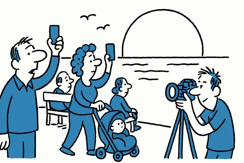 Glühender Abend – Mallorca im roten Licht