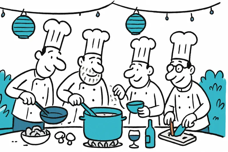 Gourmet-Gartenparty im Adelfas: Vier deutsche Spitzenköche kochen gemeinsam in Santa Ponça