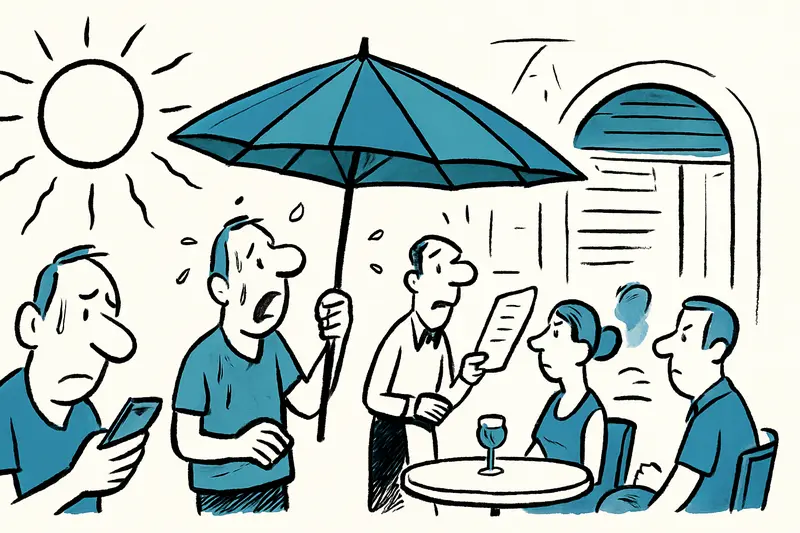 Wenn die Hitze den Laden leerfegt: Palma braucht Schatten, und zwar schnell