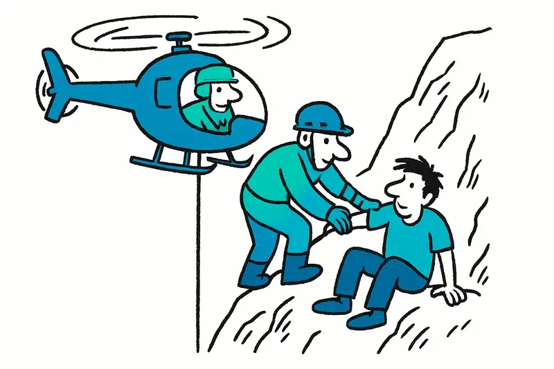 Hubschrauber-Einsatz am Penyal del Migdia: 19‑Jähriger wohlbehalten geborgen