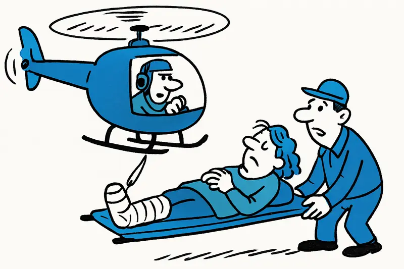 Hubschrauberbergung bei Cala Rajada: 60‑jährige Wanderin nach Knöchelbruch ins Tal gebracht