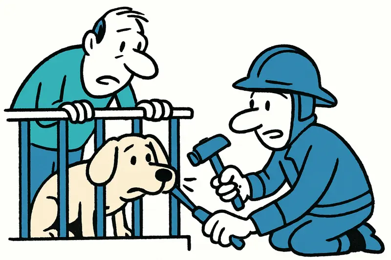 Hund von Balkonstreben befreit: Inca-Feuerwehr rettet Tier in Marratxí