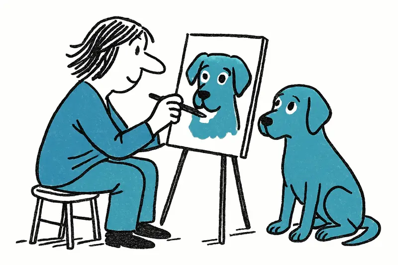 Hundsblick in Aquarell: Cristina Cases macht Pfoten unvergesslich