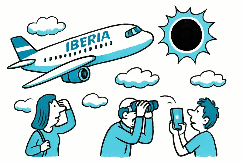 Über den Wolken: Iberia fliegt Mallorcas Himmelsereignis entgegen