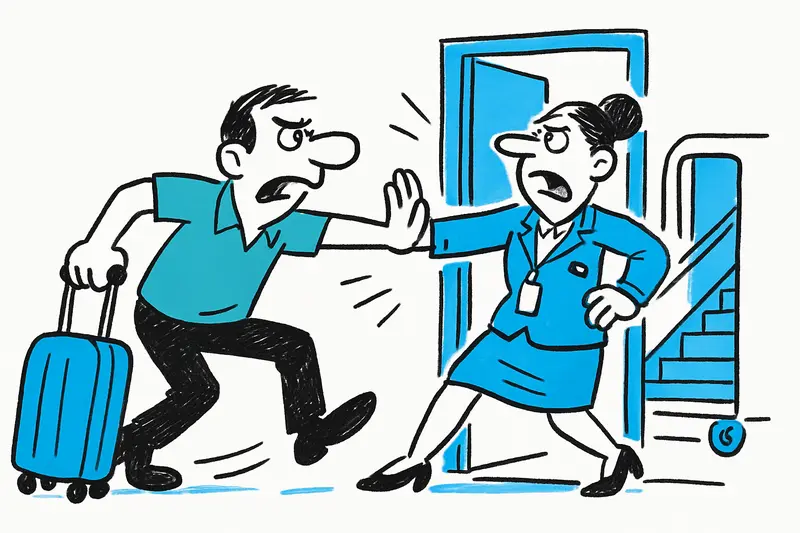 Konflikt am Gate in Ibiza: Was passiert, wenn Passagiere die Tür überrennen wollen?