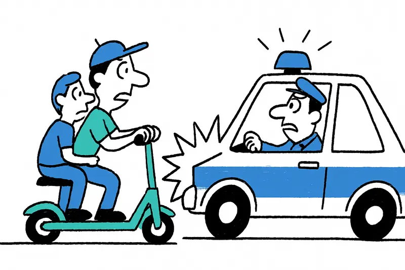Kollision in Palma: Warum ein E‑Scooter und ein Streifenwagen auf engem Kurs landeten