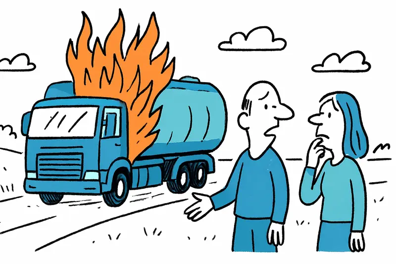 Lkw geht auf Landstraße nach Manacor in Flammen auf – was sagt das über unsere Verkehrssicherheit?
