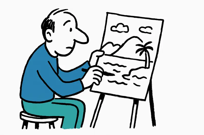 Der Maler, der sich selbst erfand: Wie ein junger Wiener Mallorca zeichnete
