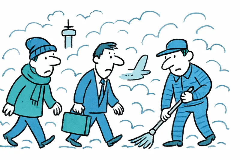 Mallorca im Nebel: Sicht kaum vorhanden, Flughafenbetrieb gestört