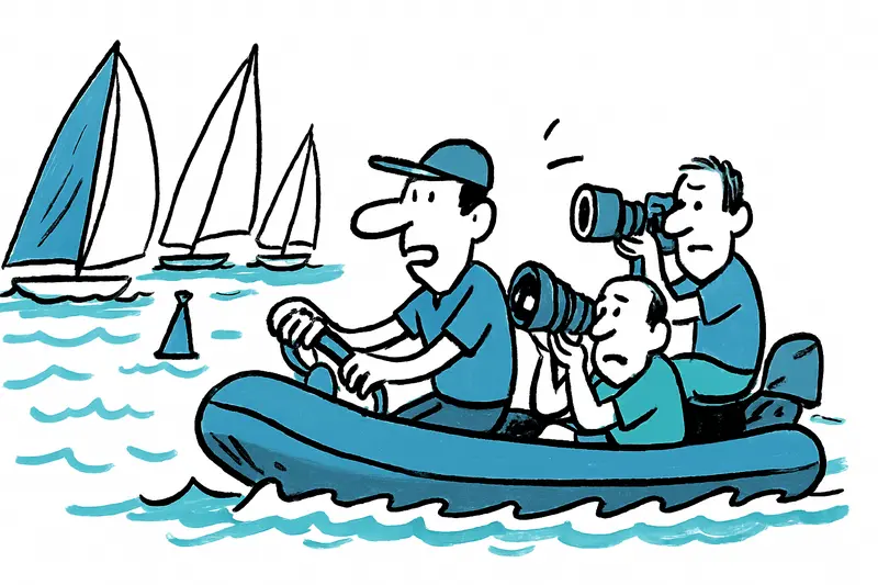 Mit Motorenlärm ganz nah an der Copa: Wie sich die Regatta in Palmas Bucht anfühlt