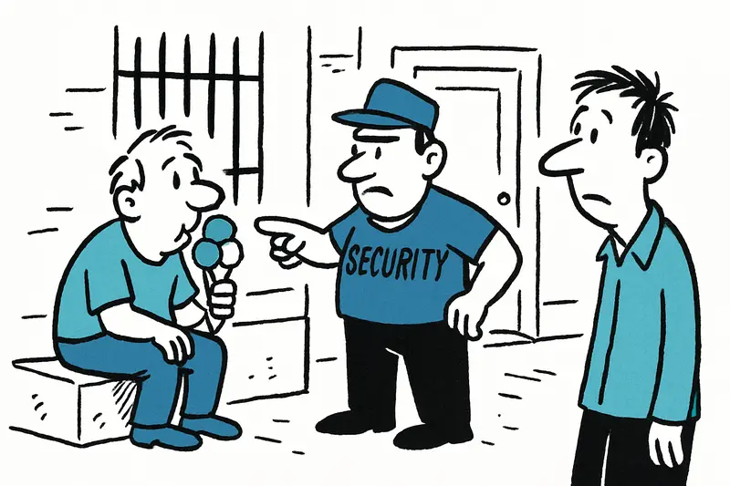 "Nicht hier sitzen": Wie Schilder und Security das Eisessen in Palmas Altstadt regeln