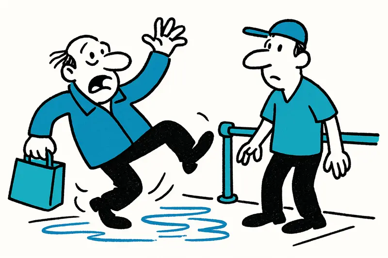 Au weia, Rutschgefahr: Nuredduna‑Straße — Palmas gefährlichster Gehweg?