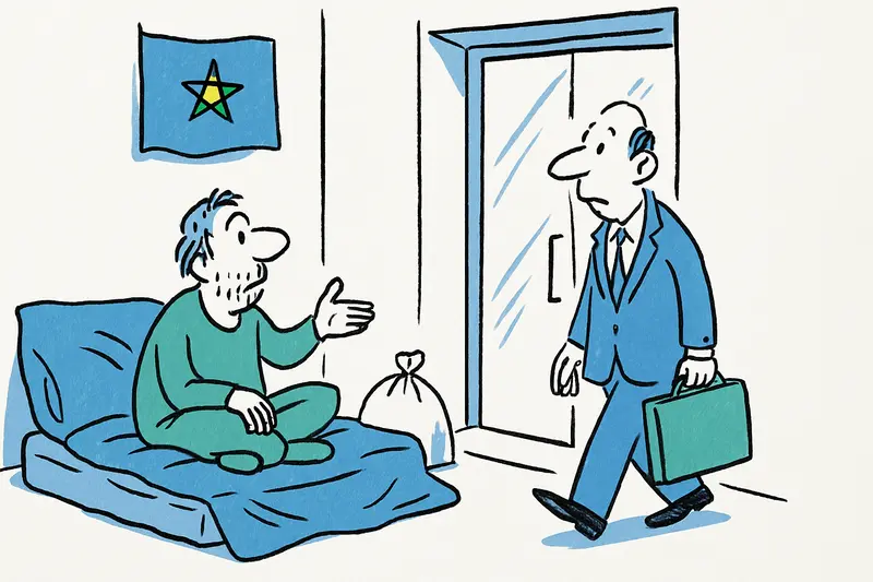 „Das ist ihr Platz“: Obdachlose markieren Eingang zum Bürgerbüro in Palma