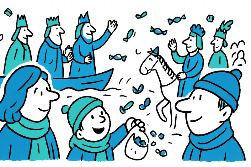 Mit Schals und Süßigkeiten: Palmas Dreikönigsumzug füllt die Altstadt