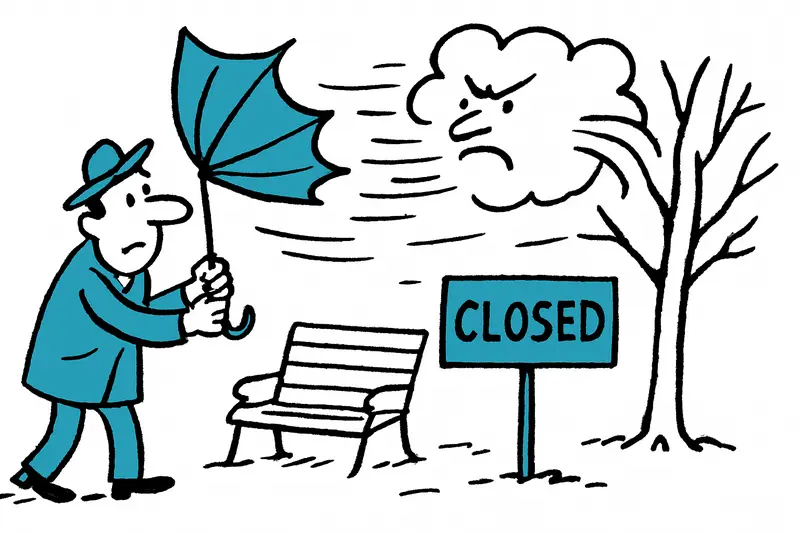 Palma dicht: Paseo Sagrera und Parks wegen Sturmtief „Joseph“ gesperrt