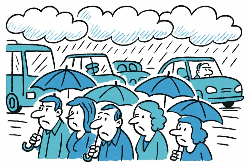 Wenn Wolken die Stadt füllen: Warum Palma am Freitag im Verkehrschaos steckte