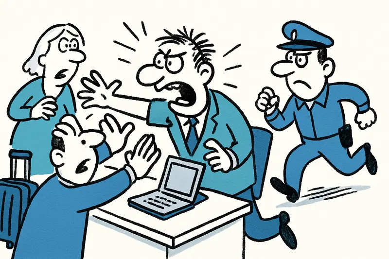 Panische Szenen am Flughafen Palma: Ein Reality-Check zur Sicherheit am Check-in