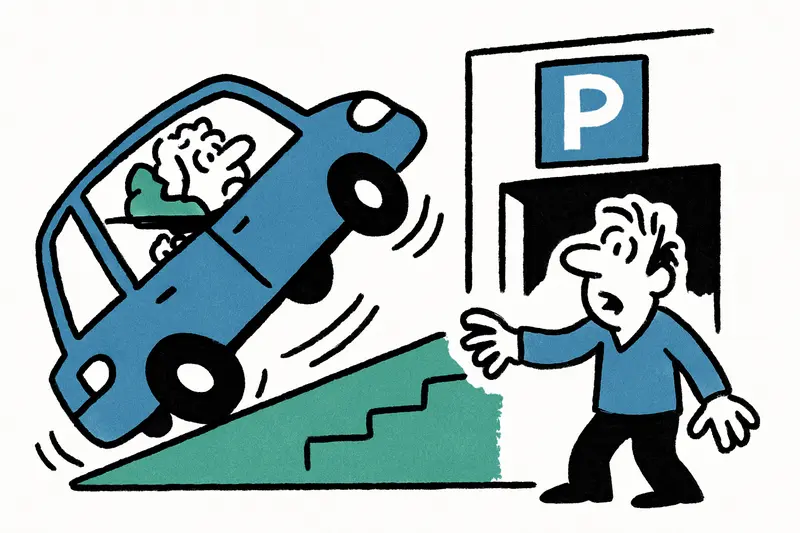 Einfahrt in Palma: Auto kippte auf Rampe – wie sicher sind Parkhäuser wirklich?