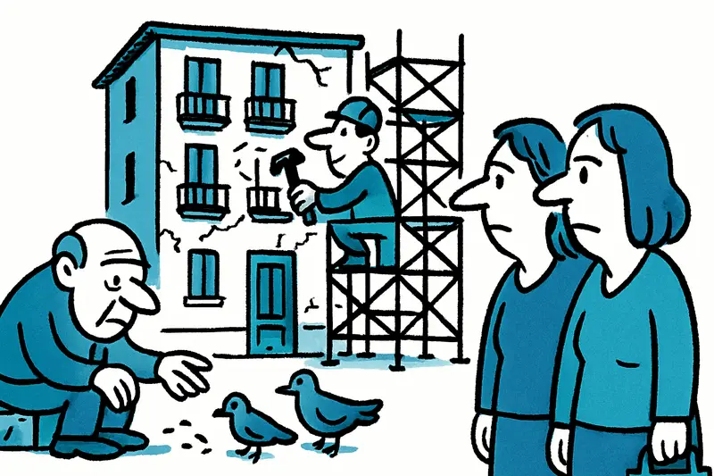 Kann ein 1890er-Haus sozial verträglich saniert werden? Die Pension an der Calle Can Martí Feliu