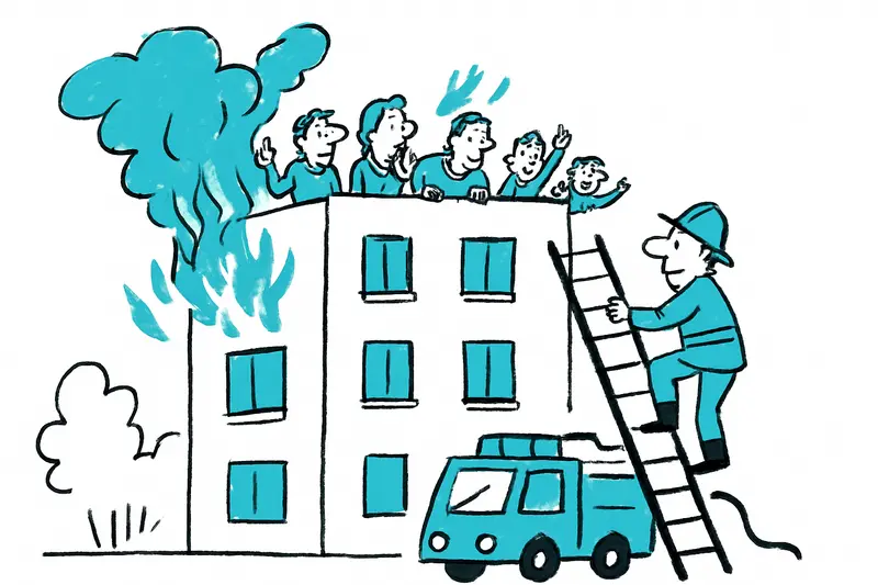 An der Playa de Palma: Feuer in Wohnhaus – sechs Menschen aufs Dach gerettet, was fehlt in der Prävention?
