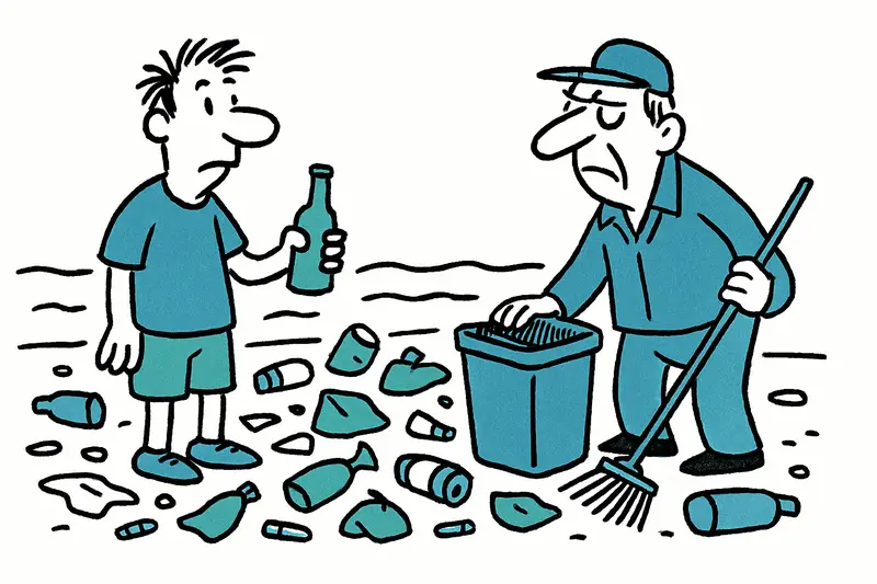 Morgendliche Mülllawine an der Playa de Palma: Wer räumt die Partyreste weg?