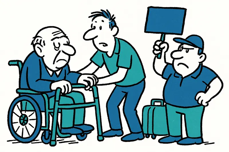Wenn die Helfer ausfallen: PMR-Mitarbeiter am Flughafen drohen mit Streik