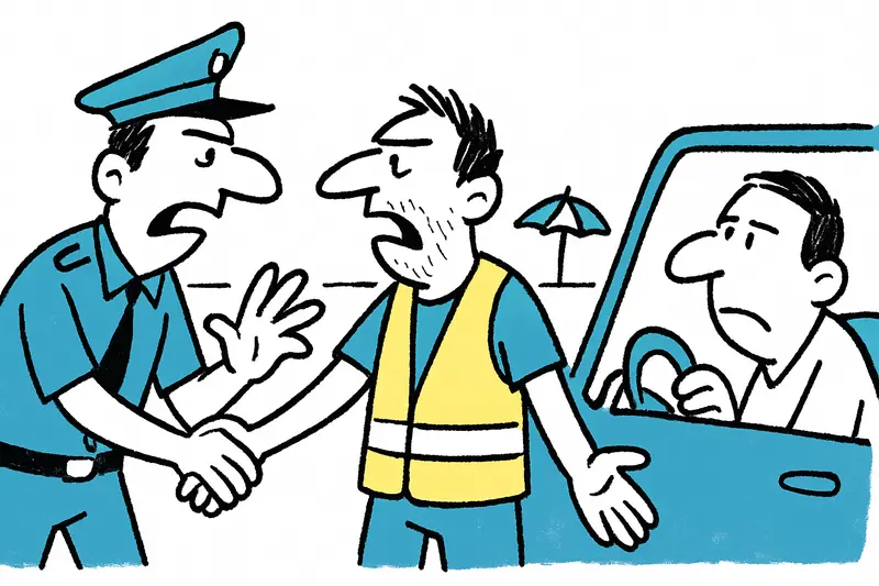 Polizei greift durch: Illegale Parkplatzanweiser an Palmas Stadtstrand unter Druck